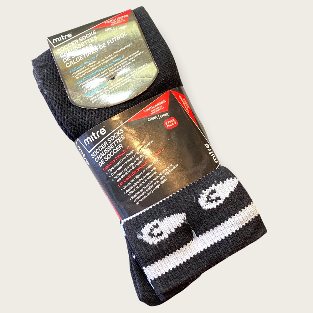 ✨ FREE with purchase ✨ NEW Youth Soccer Socks w/ Lightweight Ribbed Leg Support